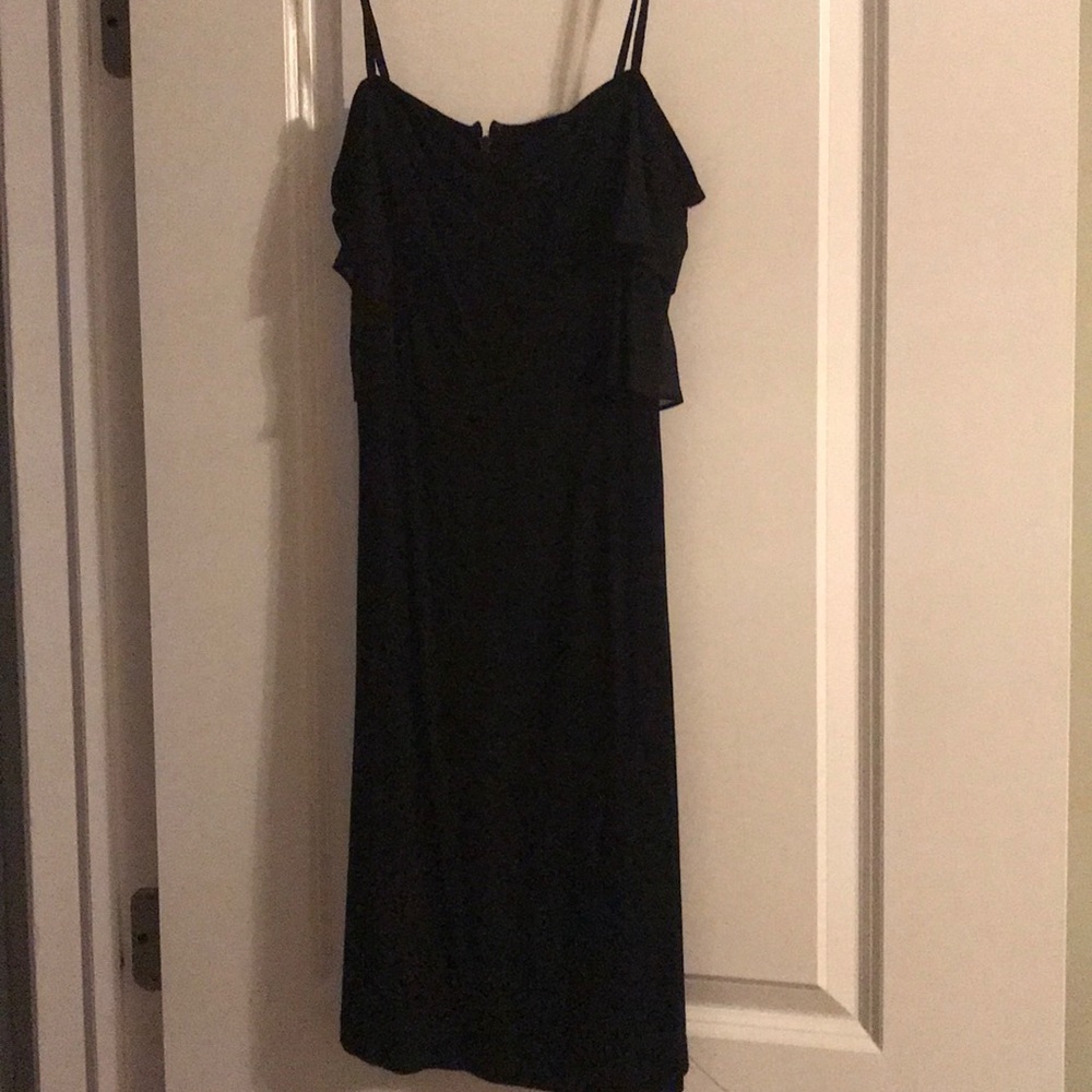 Black strap dress